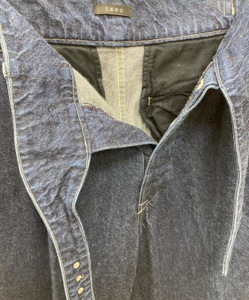 leno（リノ）leno (リノ) サイドベルトグルカ デニムパンツ インディゴ サイズ:1の古着・服飾アイテム
