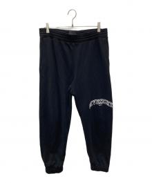GIVENCHY（ジバンシィ）の古着「刺繍入り フェルパ スリム ジョギング パンツ/BM513U3Y78」｜ブラック