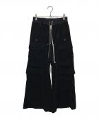 RICK OWENSリックオウエンス）の古着「Pantaloni Cargobelas Pants/RU02E1339-MLC9」｜ブラック