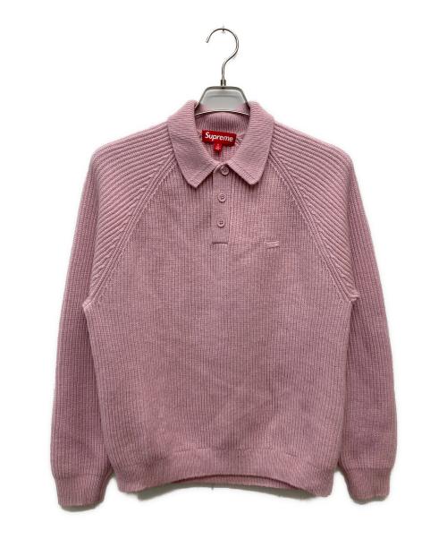 SUPREME（シュプリーム）SUPREME (シュプリーム) 24AW Small Box Polo Sweater ピンク サイズ:Ｓの古着・服飾アイテム
