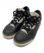NIKEナイキ）の古着「Air Jordan 3 Retro」｜ブルー×ブラック