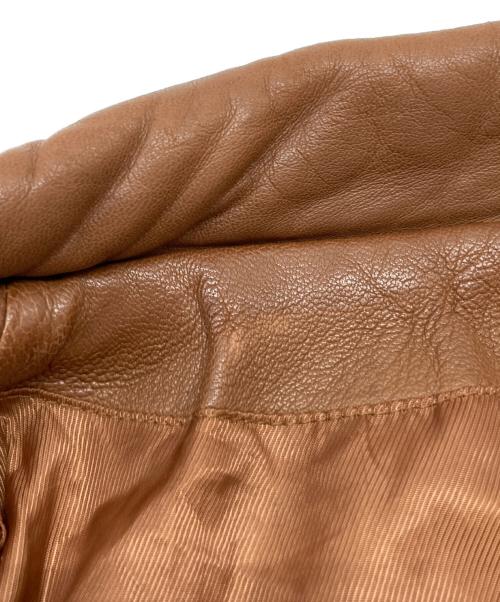 AVIREX（アヴィレックス）AVIREX (アヴィレックス) QUILTレザージャケット/6181025 ブラウン サイズ:ＸＬの古着・服飾アイテム