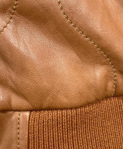 AVIREX（アヴィレックス）AVIREX (アヴィレックス) QUILTレザージャケット/6181025 ブラウン サイズ:ＸＬの古着・服飾アイテム