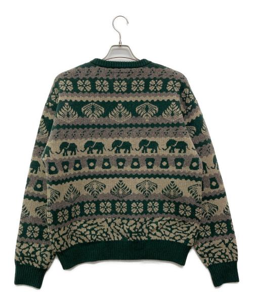 BEAMS（ビームス）BEAMS (ビームス) 25AW STARBUCKS STAND クルーネックニット/86-15-0014-156 グリーン サイズ:Ｍの古着・服飾アイテム