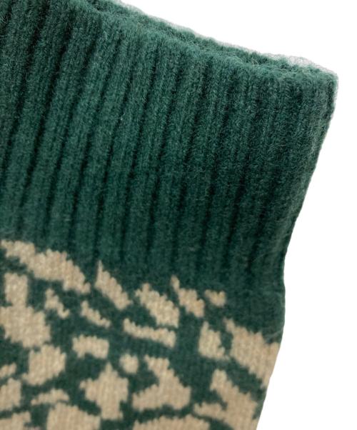 BEAMS（ビームス）BEAMS (ビームス) 25AW STARBUCKS STAND クルーネックニット/86-15-0014-156 グリーン サイズ:Ｍの古着・服飾アイテム