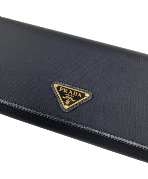PRADA（プラダ）PRADA (プラダ) サラファーノ長財布 ブラックの古着・服飾アイテム