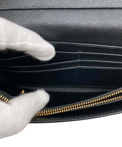 PRADA（プラダ）PRADA (プラダ) サラファーノ長財布 ブラックの古着・服飾アイテム