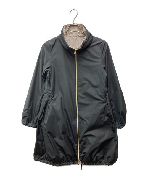HERNO（ヘルノ）HERNO (ヘルノ) リバーシブルナイロンロングコート ブラック×ベージュ サイズ:42の古着・服飾アイテム