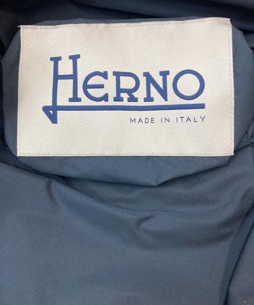 HERNO（ヘルノ）HERNO (ヘルノ) リバーシブルナイロンロングコート ブラック×ベージュ サイズ:42の古着・服飾アイテム