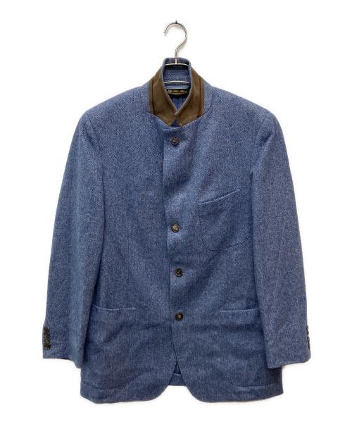 LORO PIANA（ロロピアーナ）LORO PIANA (ロロピアーナ) カシミヤテーラードジャケット ブルー サイズ:48の古着・服飾アイテム