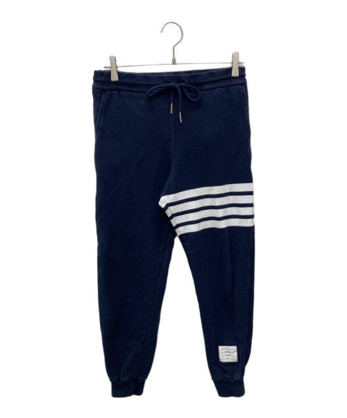 Thom Browne（トムブラウン）Thom Browne (トムブラウン) 4BARスウェットジョガーロングパンツ/MJQ008H-00535-461 ネイビー サイズ:1の古着・服飾アイテム