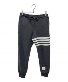 Thom Browne（トムブラウン）の古着「4BARスウェットジョガーロングパンツ/MJQ008H-00353-025」｜グレー
