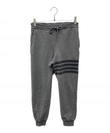 Thom Browne（トムブラウン）の古着「4BARスウェットジョガーロングパンツ/MJQ008A-06910035」｜グレー