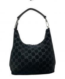 GUCCI（グッチ）の古着「スウェードGGワンショルダーバッグ/000 0602」｜ブラック