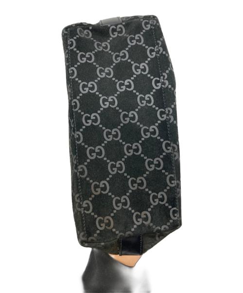 GUCCI（グッチ）GUCCI (グッチ) スウェードGGワンショルダーバッグ/000 0602 ブラックの古着・服飾アイテム