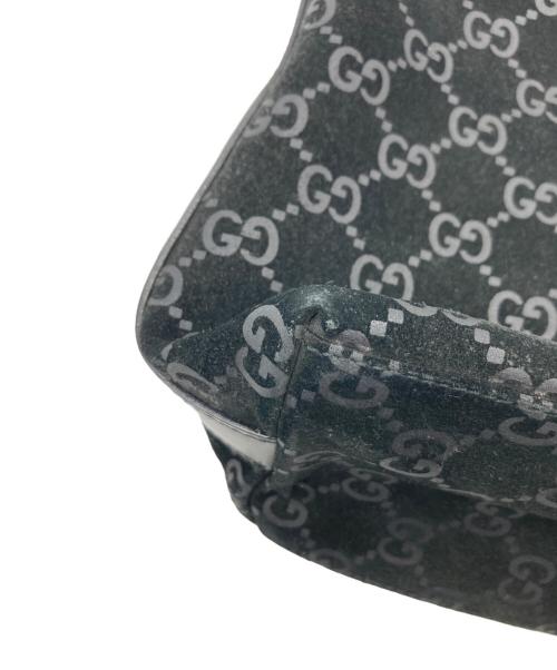 GUCCI（グッチ）GUCCI (グッチ) スウェードGGワンショルダーバッグ/000 0602 ブラックの古着・服飾アイテム