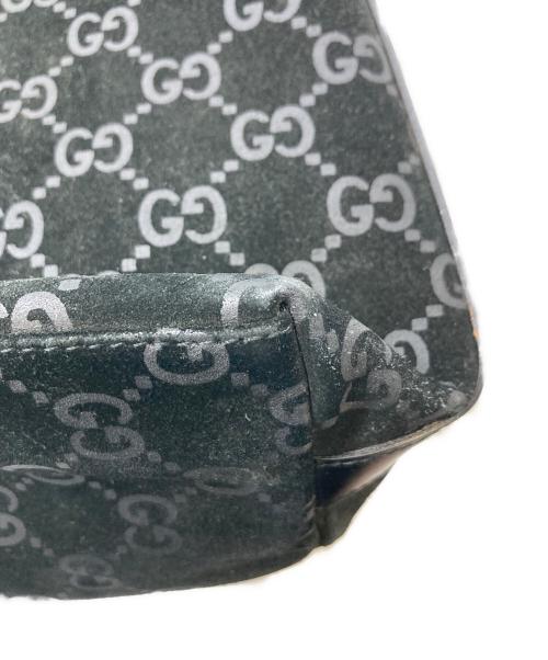 GUCCI（グッチ）GUCCI (グッチ) スウェードGGワンショルダーバッグ/000 0602 ブラックの古着・服飾アイテム