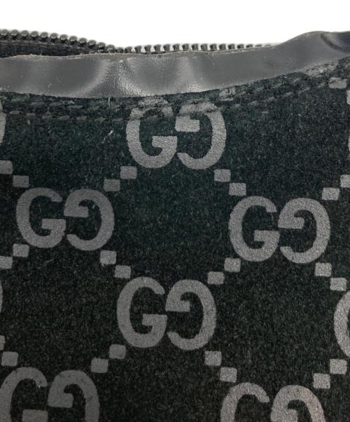 GUCCI（グッチ）GUCCI (グッチ) スウェードGGワンショルダーバッグ/000 0602 ブラックの古着・服飾アイテム