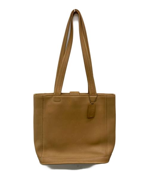 COACH（コーチ）COACH (コーチ) レザートートバッグ/9305 ベージュの古着・服飾アイテム