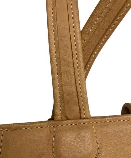 COACH（コーチ）COACH (コーチ) レザートートバッグ/9305 ベージュの古着・服飾アイテム