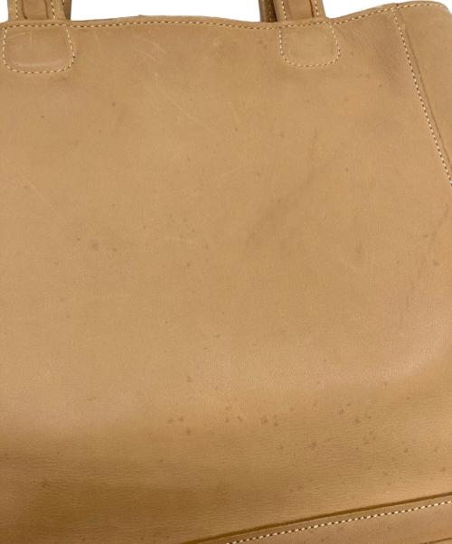 COACH（コーチ）COACH (コーチ) レザートートバッグ/9305 ベージュの古着・服飾アイテム