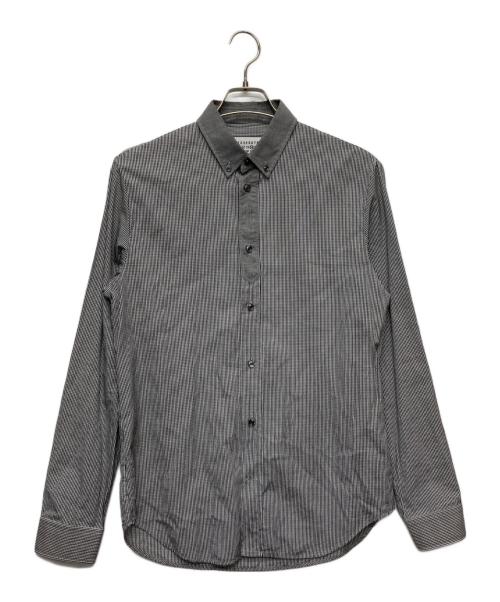 Maison Margiela（メゾンマルジェラ）Maison Margiela (メゾンマルジェラ) ギンガムチェックシャツ/S50DL0303 ブラック サイズ:39の古着・服飾アイテム