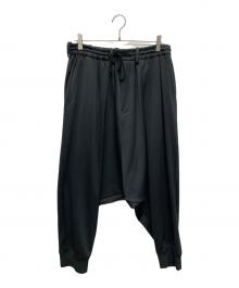 s'yte（サイト）の古着「PE/SMOOTH JERSEY CULOTTE PANTS/UT-P12-902」｜ブラック