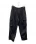 s'yte（サイト）の古着「COTTON TWILL KNEE TUCK CARGO PANTS（コットン ツイル ニー タック カーゴ パンツ）」｜ブラック