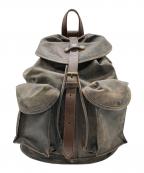 RRLダブルアールエル）の古着「Distressed Leather Rucksack」｜ブラウン