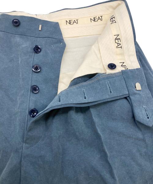 NEAT（ニート）NEAT (ニート) 2TUCK TROUSERS(2タック トラウザーズ) ブルー サイズ:44の古着・服飾アイテム