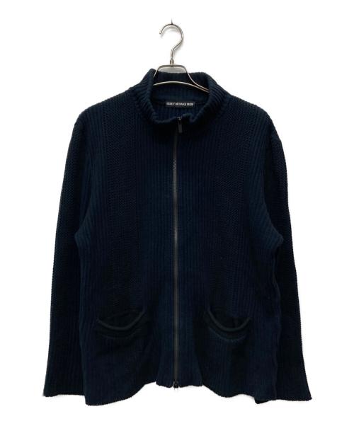 ISSEY MIYAKE MEN（イッセイミヤケメン）ISSEY MIYAKE MEN (イッセイミヤケメン) ドライバーズニット ネイビー サイズ:2の古着・服飾アイテム