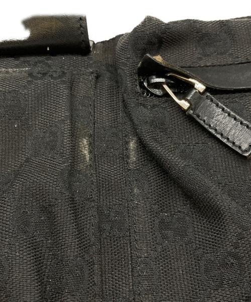 GUCCI（グッチ）GUCCI (グッチ) GGキャンバス ウエストポーチ/28566 ブラックの古着・服飾アイテム