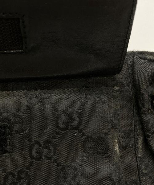 GUCCI（グッチ）GUCCI (グッチ) GGキャンバス ウエストポーチ/28566 ブラックの古着・服飾アイテム