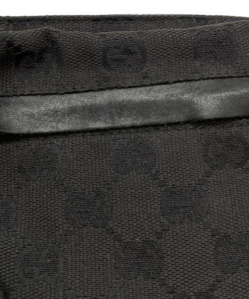GUCCI（グッチ）GUCCI (グッチ) GGキャンバス ウエストポーチ/28566 ブラックの古着・服飾アイテム