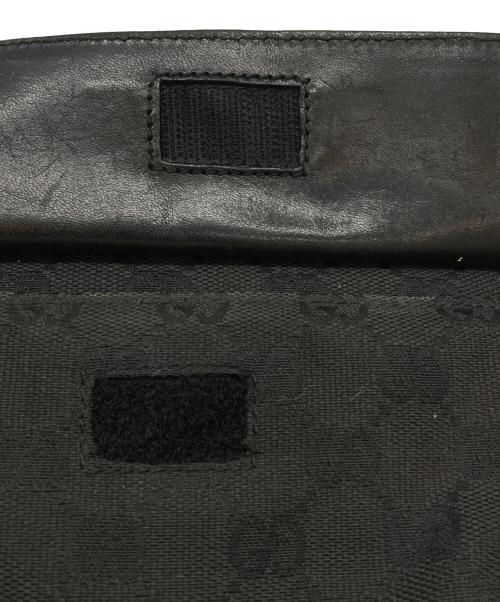 GUCCI（グッチ）GUCCI (グッチ) GGキャンバス ウエストポーチ/28566 ブラックの古着・服飾アイテム