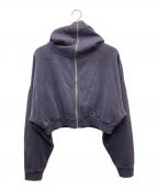entire studiosエンタイアスタジオ）の古着「CROPPED FULL ZIP」｜パープル