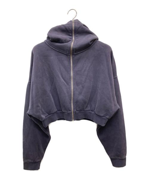 entire studios（エンタイアスタジオ）ENTIRE STUDIOS (エンタイアスタジオ) CROPPED FULL ZIP パープル サイズ:Ｌの古着・服飾アイテム