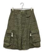 PARANOIDパラノイド）の古着「Tweed Purse Cargo Shorts/PD25SS-PT06」｜オリーブ