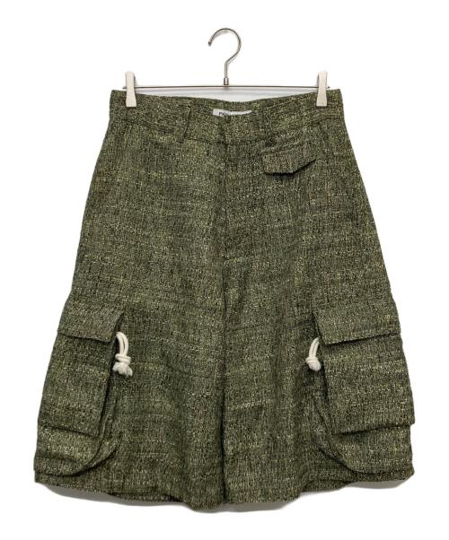 PARANOID（パラノイド）PARANOID (パラノイド) Tweed Purse Cargo Shorts/PD25SS-PT06 オリーブ サイズ:Mの古着・服飾アイテム