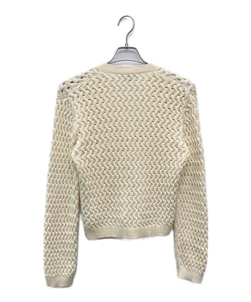 theory（セオリー）theory (セオリー) Rounded Cotton Cable Cardigan アイボリー サイズ:Sの古着・服飾アイテム