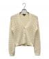 theory（セオリー）の古着「Rounded Cotton Cable Cardigan」｜アイボリー