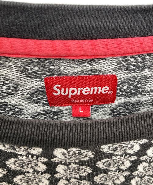 SUPREME（シュプリーム）Supreme (シュプリーム) Jacquard Rose Pocket Tee グレー サイズ:Ｌの古着・服飾アイテム