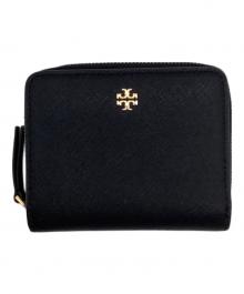 TORY BURCH（トリーバーチ）の古着「Emerson（エマーソン） 2つ折り財布」｜ブラック