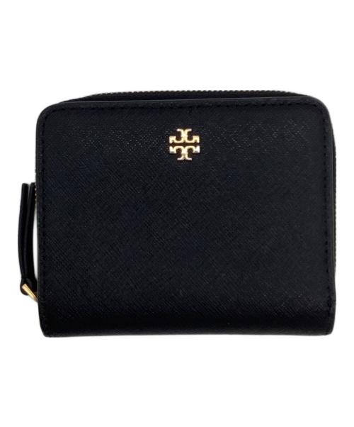 TORY BURCH（トリーバーチ）TORY BURCH (トリーバーチ) Emerson（エマーソン） 2つ折り財布 ブラックの古着・服飾アイテム