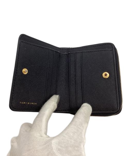 TORY BURCH（トリーバーチ）TORY BURCH (トリーバーチ) Emerson（エマーソン） 2つ折り財布 ブラックの古着・服飾アイテム