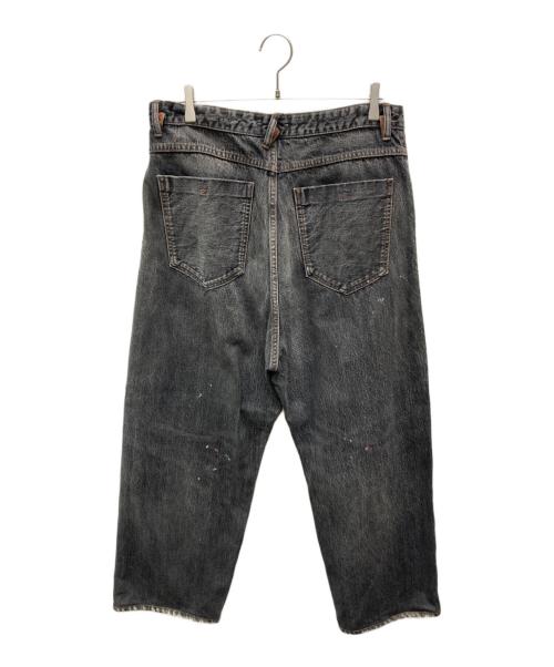 saby（サバイ）saby (サバイ) KAMATA DENIM TROUSERS TYPE01 VINTAGE ブラック サイズ:3（L）の古着・服飾アイテム