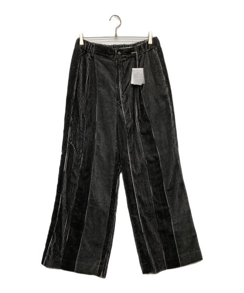 KIIVU（キフ）KIIVU (キフ) BAGGY CORDUROY TROUSER/K112521008 ブラック サイズ:Lの古着・服飾アイテム