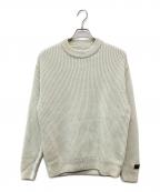 KITHキス）の古着「Garment Dyed Meyer Knit Crew neck/24080060000610」｜グリーン