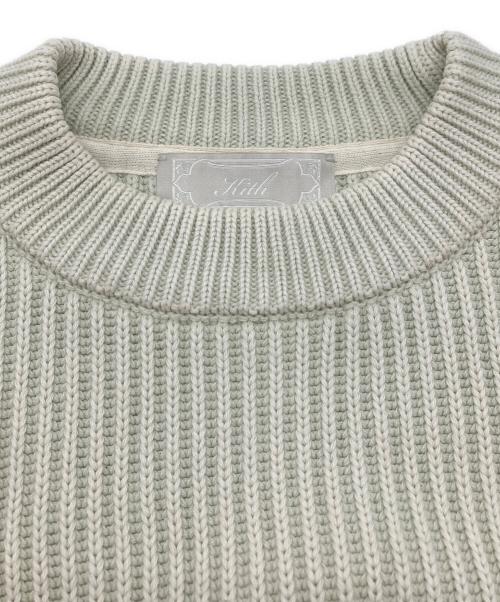 KITH（キス）KITH (キス) Garment Dyed Meyer Knit Crew neck/24080060000610 グリーン サイズ:Sの古着・服飾アイテム