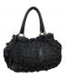 PRADA (プラダ) ギャザーフリルハンドバッグ/BR4176 ブラック：23000円